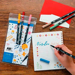 Tombow 6'lı Nordik Renkler AB-T Dual Brush Pen Seti - Sanatsal Çizim, İllüstrasyon ve Kaligrafi