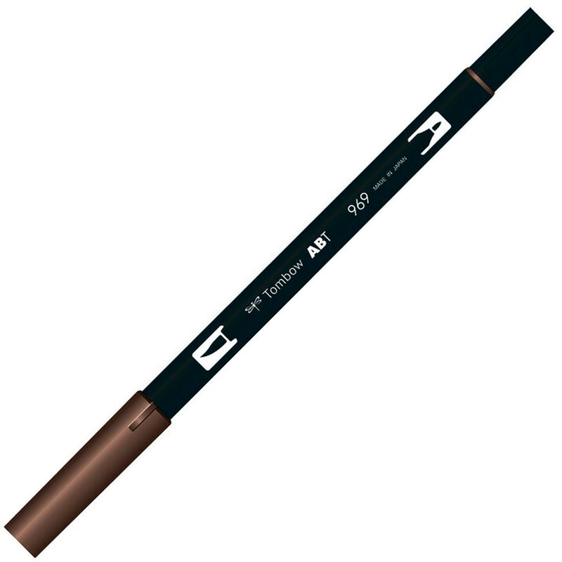 Tombow AB-T Chocolate Çift Uçlu Grafik Kalemi - Sanatsal Çizim, Eskiz ve İllüstrasyon Kalemi