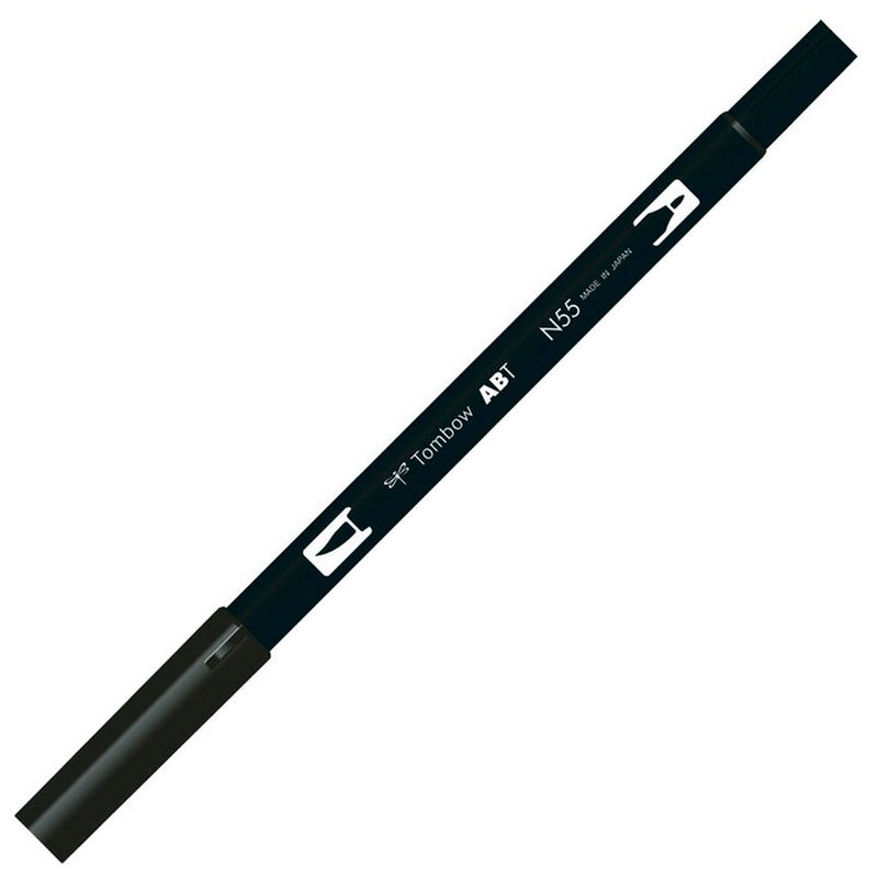 Tombow AB-T Cool Gray Çift Uçlu Grafik Kalemi - Sanatsal Çizim, Eskiz ve İllüstrasyon Kalemi