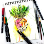 Tombow AB-T Ten Rengi Çift Uçlu Grafik Kalemi - Sanat, Çizim ve İllüstrasyon Kalemi