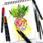 Tombow AB-T Sis Moru Çift Uçlu Grafik Kalemi - Sanat, İllüstrasyon ve Eskiz Kalemi