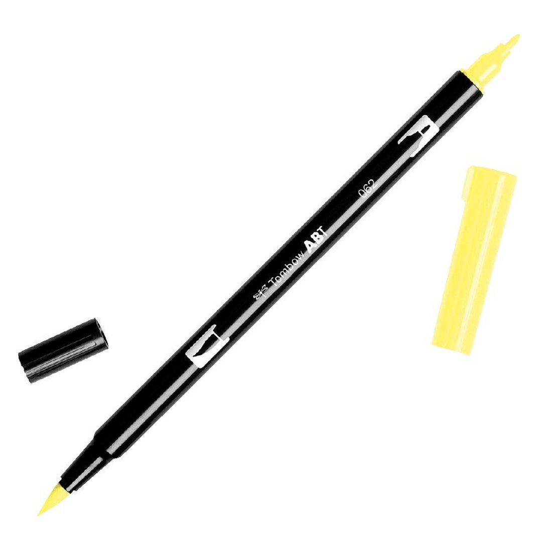 Tombow AB-T Açık Sarı Çift Uçlu Grafik Kalemi - Sanatsal Çizim, Eskiz ve İllüstrasyon Kalemi