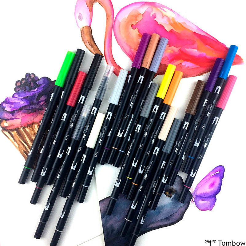 Tombow AB-T Mor Çift Uçlu Grafik Kalemi - Sanat, Çizim ve Eskiz Kalemi