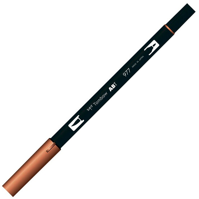 Tombow AB-T Saddle Brown Çift Uçlu Grafik Kalemi - Sanatsal Çizim, Eskiz ve İllüstrasyon Kalemi