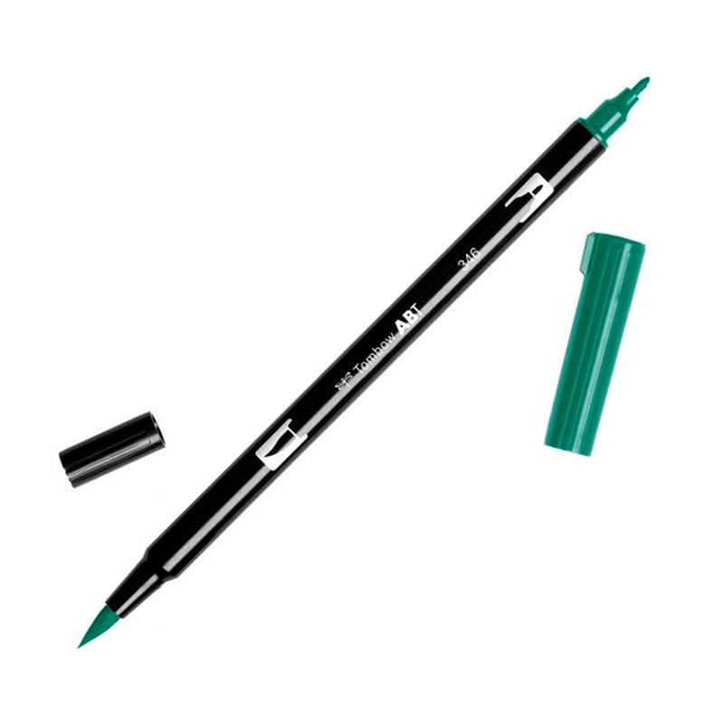 Tombow AB-T Deniz Yeşili Çift Uçlu Grafik Kalemi - Sanatsal Çizim, Eskiz ve İllüstrasyon Kalemi