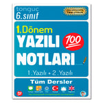 Tonguç Akademi Yayın 6. Sınıf Yazılı Notları 1. Dönem 1 ve 2. Yazılı