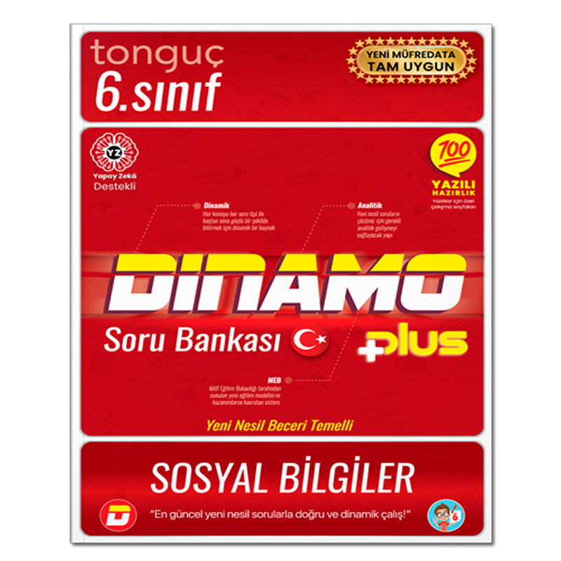 Tonguç Yayın 6.Sınıf Sosyal Bilgiler Dinamo Soru Bankası