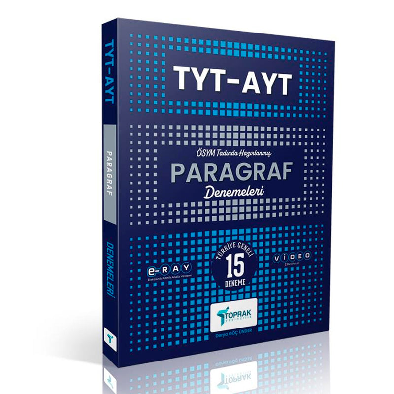 Toprak Yayınları TYT AYT Paragraf Deneme Kitabı