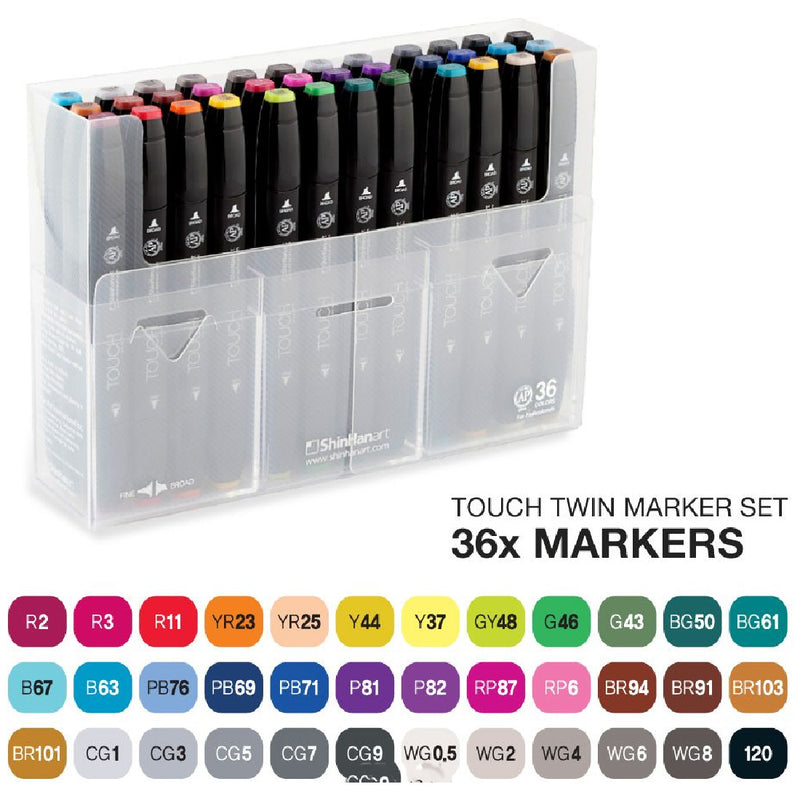 Touch Twin 36'lı Marker Set - Sanat, Çizim ve Tasarım Kalemleri