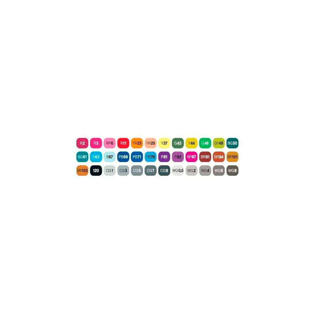 Touch Twin 36 Renk Marker Brush Set - Sanatsal Çizim, İllüstrasyon ve Tasarım Kalemi