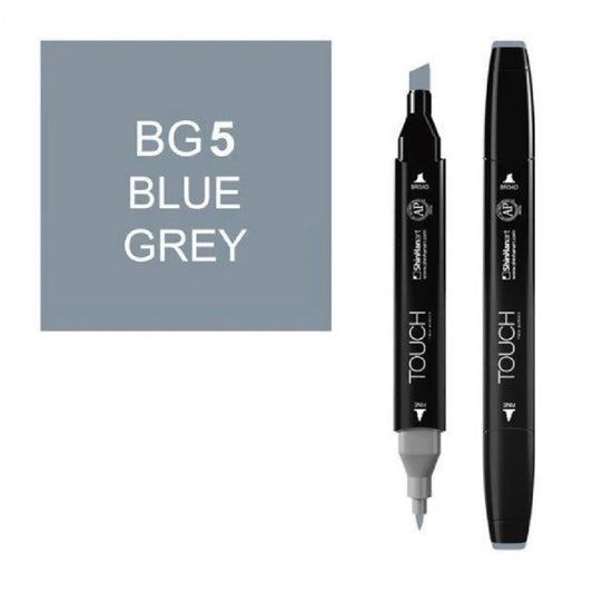 Touch Twin BG5 Mavi Gri Marker Kalem - Sanat, Çizim ve Tasarım Markeri