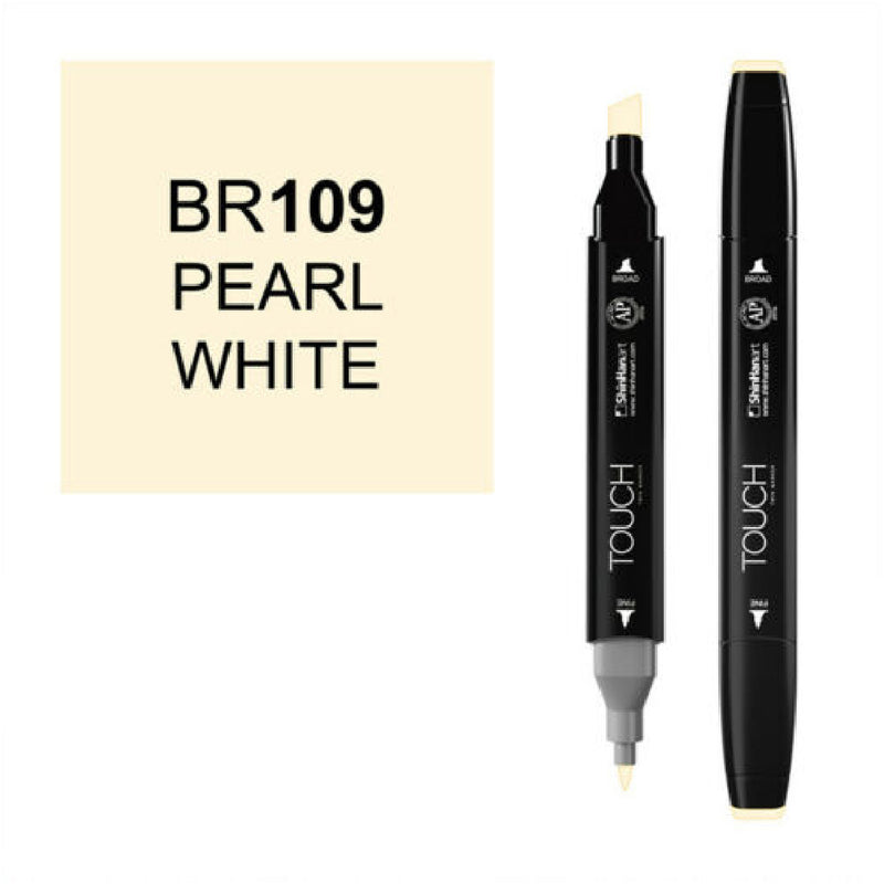Touch Twin BR109 İnci Beyazı Marker - Sanatsal Çizim, Tasarım ve İllüstrasyon Kalemi