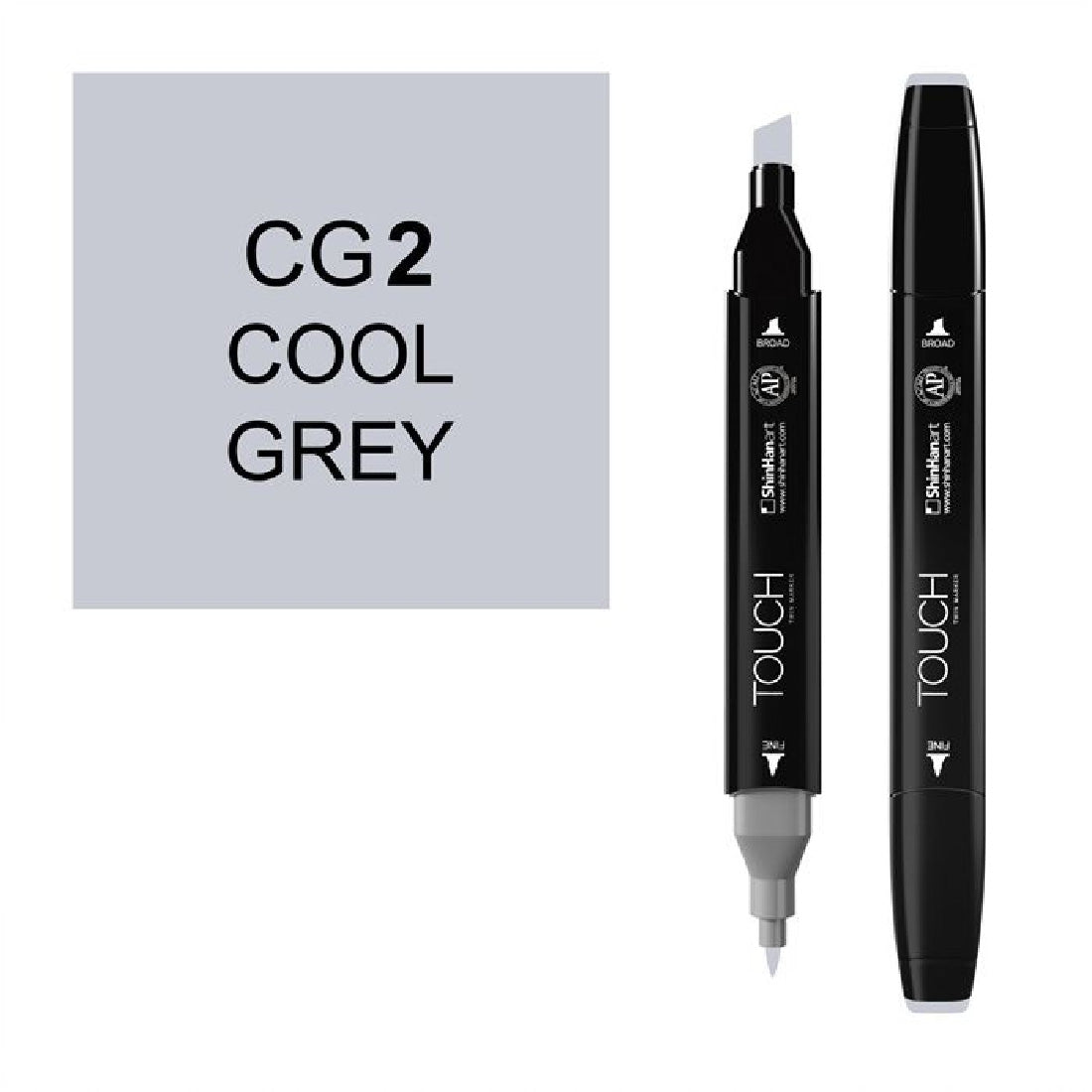 Touch Twin CG2 Cool Grey Marker - Profesyonel Sanat, Çizim ve Tasarım Kalemi