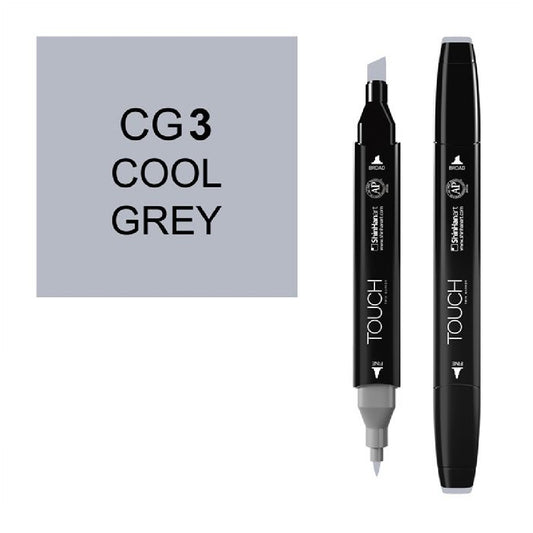 Touch Twin CG3 Cool Grey Marker - Sanatsal Çizim ve Tasarım Kalemi