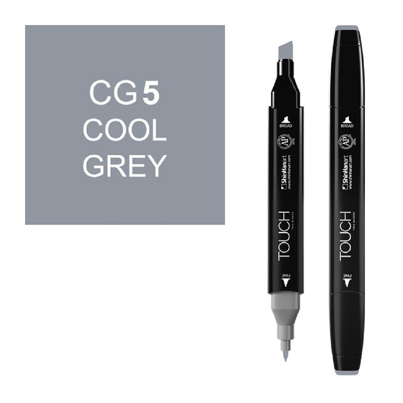 Touch Twin CG5 Cool Grey Marker - Profesyonel Sanatçı, Tasarım ve Çizim Kalemi