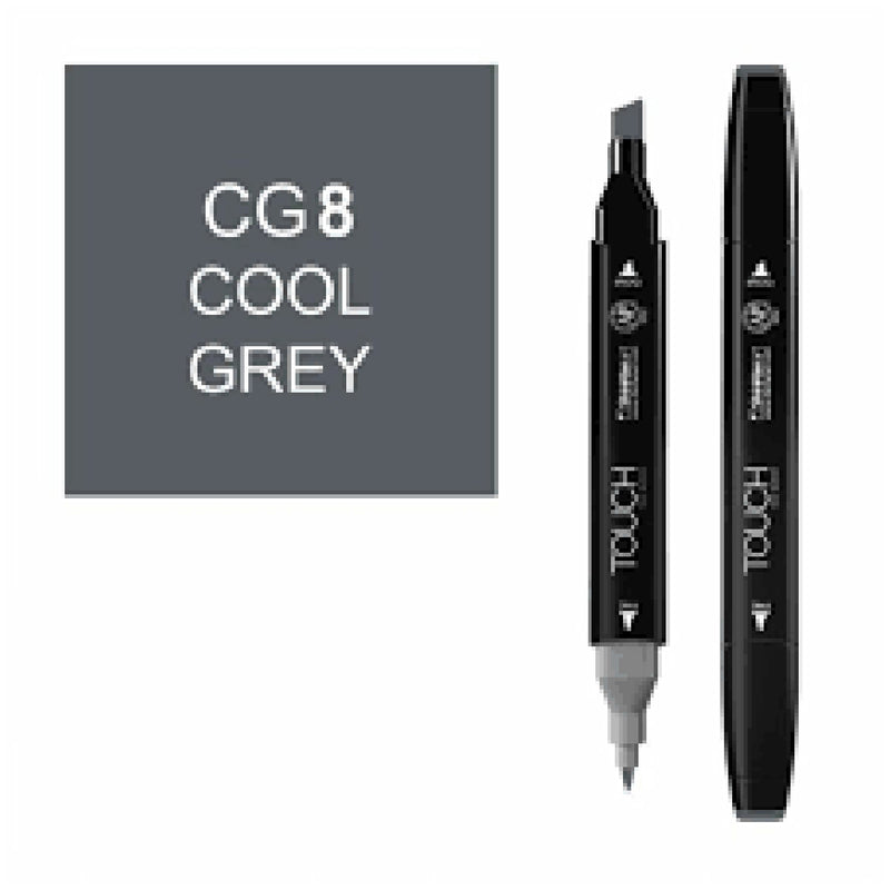 Touch Twin CG8 Cool Grey Marker - Sanat, Çizim ve Tasarım Markeri
