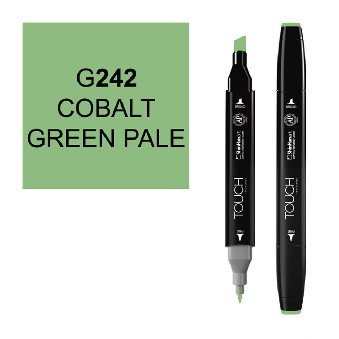 Touch Twin G242 Açık Kobalt Yeşil Marker - Sanatsal Çizim, Tasarım ve Boyama Kalemi