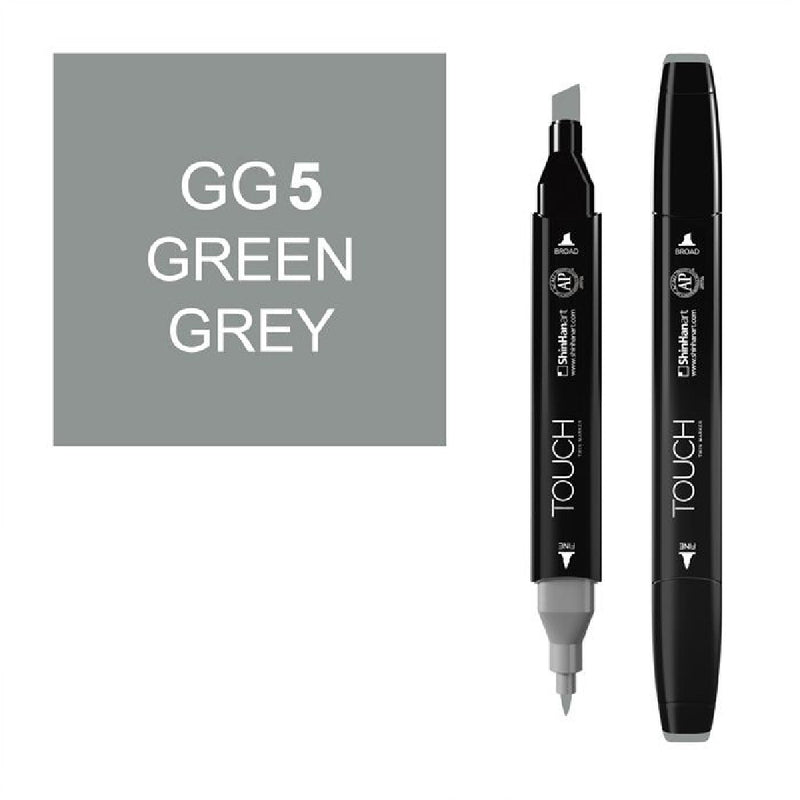 Touch Twin GG5 Green Grey Marker - Sanatsal Çizim ve Tasarım Kalemi