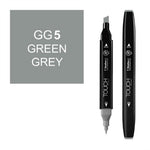 Touch Twin GG5 Green Grey Marker - Sanatsal Çizim ve Tasarım Kalemi