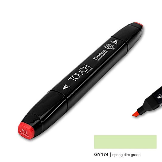 Touch Twin Spring Dim Green Marker - Sanat, Çizim ve Tasarım Kalemi