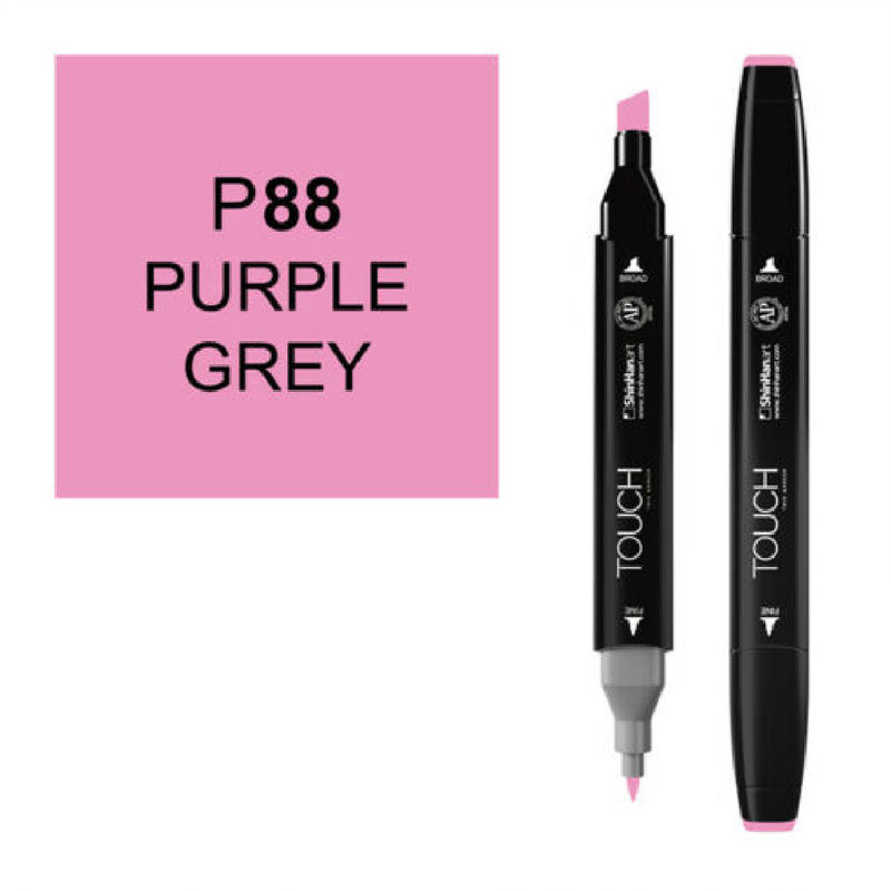 Touch Twin P88 Mor Gri Marker - Sanatsal Çizim ve Eskiz Kalemi