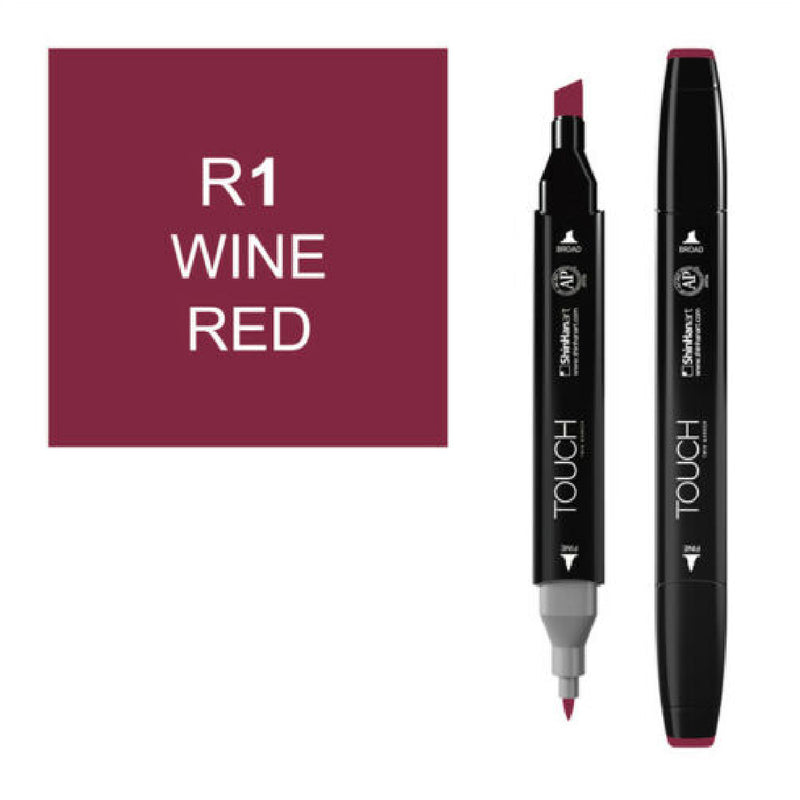 Touch Twin R1 Şarap Kırmızısı Marker - Profesyonel Çizim ve Sanat Markeri