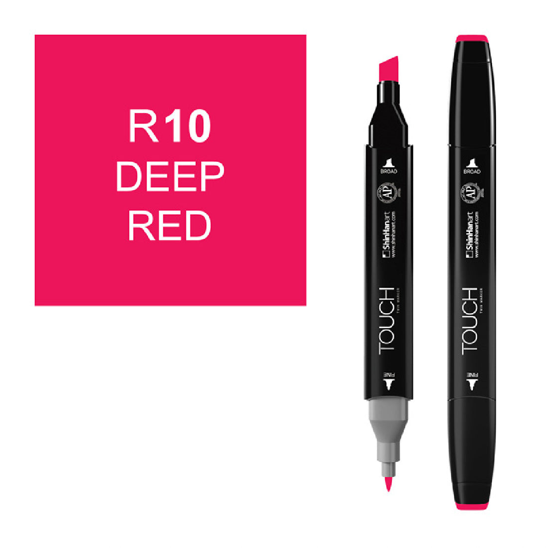 Touch Twin R10 Koyu Kırmızı Marker Kalem - Sanatsal Çizim, Tasarım ve Grafik Markeri