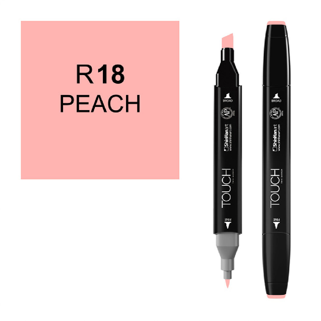 Touch Twin Şeftali Marker Kalem - Sanat, Çizim ve Tasarım İçin Profesyonel Marker