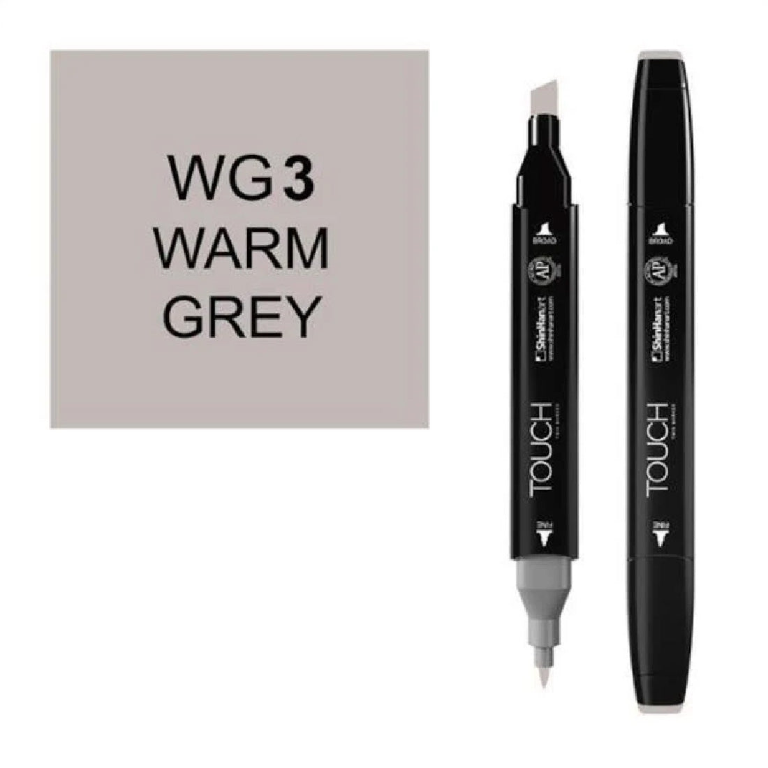 Touch Twin WG3 Sıcak Gri Marker Kalem - Sanat Çizim ve Tasarım Kalemi