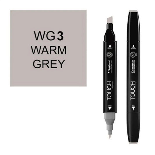 Touch Twin WG3 Sıcak Gri Marker Kalem - Sanat Çizim ve Tasarım Kalemi