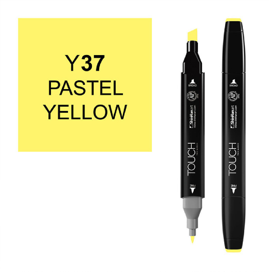 Touch Twin Pastel Yellow Marker - Sanat, Çizim ve Tasarım Kalemi
