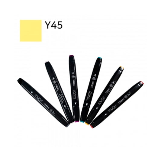 Touch Twin Y45 Kanarya Sarısı Marker - Profesyonel Sanat ve Çizim Kalemi
