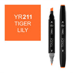 Touch Twin YR211 Kaplan Zambağı Marker - Sanat Çizim ve Tasarım Kalemi