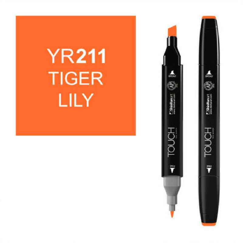 Touch Twin YR211 Kaplan Zambağı Marker - Sanat Çizim ve Tasarım Kalemi