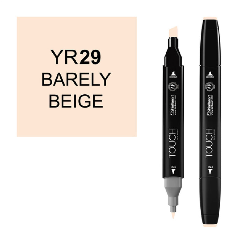 Touch Twin YR29 Bareley Bej Marker Kalem - Sanat, Çizim ve Tasarım Markeri