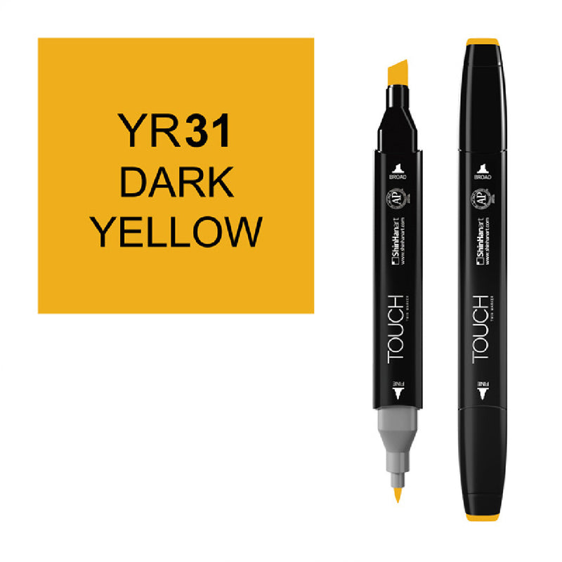 Touch Twin Koyu Sarı Marker - Sanat, Çizim ve Tasarım Kalemi
