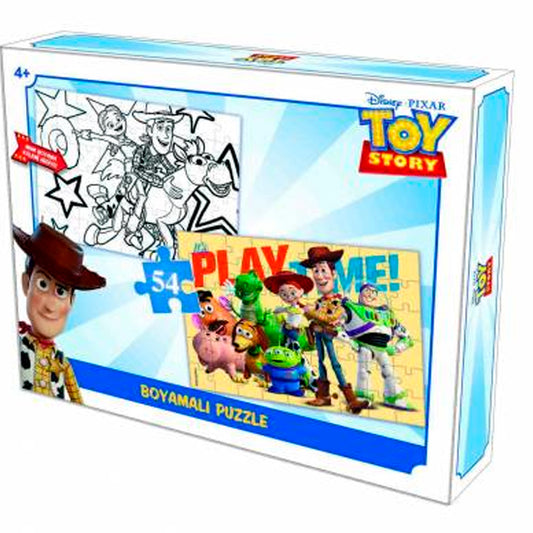 Toy Story Boyamalı 54 Parça Çocuk Puzzle