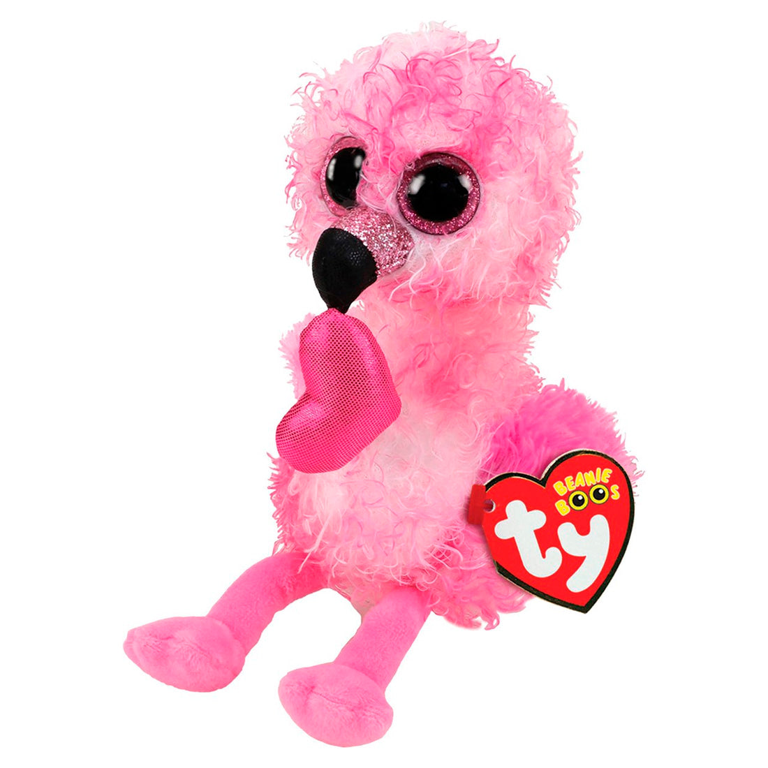 TY Daınty Flamıngo Wıth Heart Reg TY36686