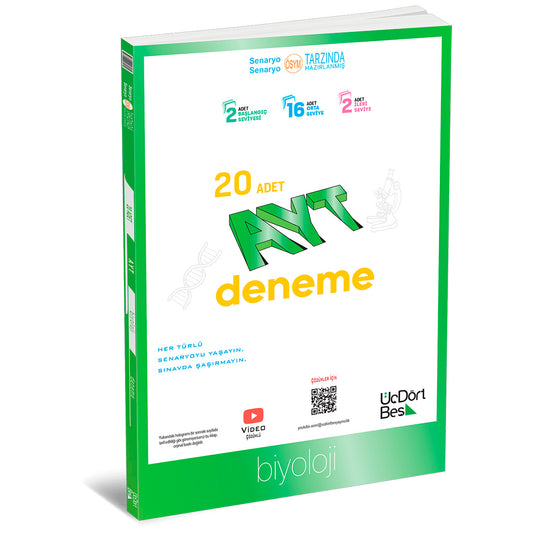 Üç Dört Beş AYT Biyoloji 20'li Deneme