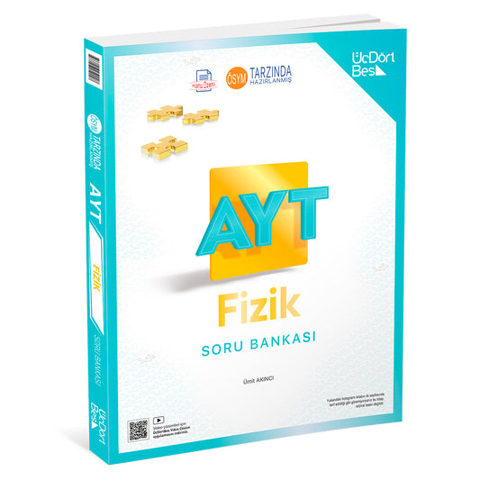 Üç Dört Beş Yayınları AYT Fizik Soru Bankası