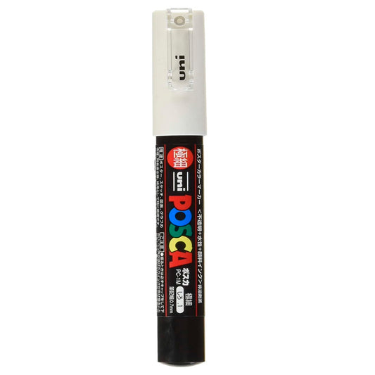 Uni-Ball PC-1M Posca 0.7 Beyaz Su Bazlı Markör Kalem - Sanat, Çizim ve Yüzey Boyama Kalemi