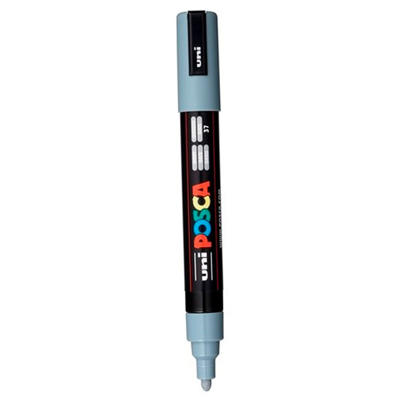 Uni-Ball PC-5M Posca Gri Su Bazlı Poster Markör Kalem - Sanat, Çizim ve Hobi Kalemi