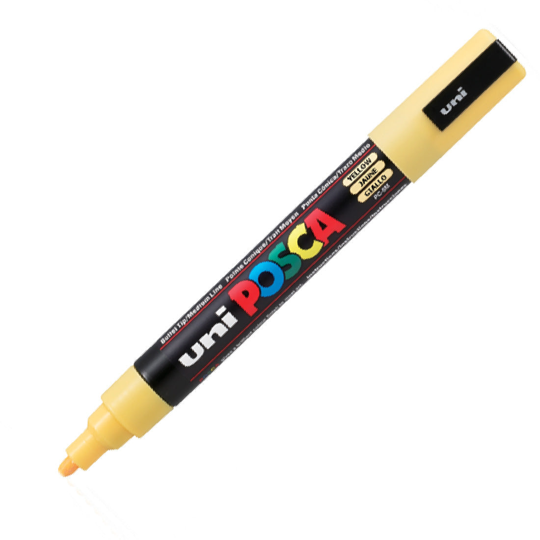 Uni-Ball PC-5M Posca 1.8-2,5 mm Sarı Su Bazlı Poster Markör Kalemi - Sanat, Çizim ve Hobi Kalemi