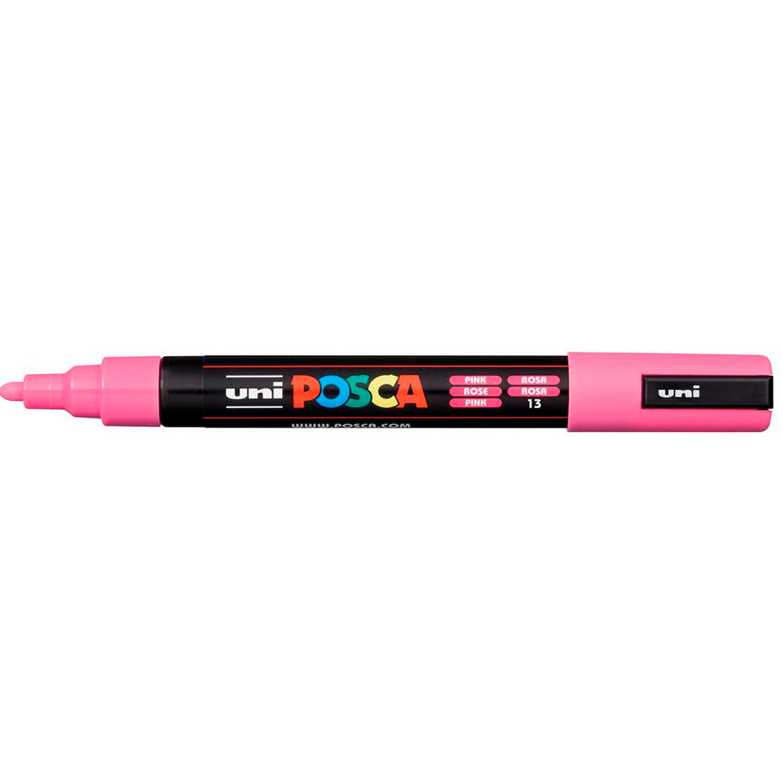 Uni-Ball PC-5M Posca 1.8-2.5 Pembe Su Bazlı Poster Markör Kalem - Sanat, Çizim ve Hobi Kalemi