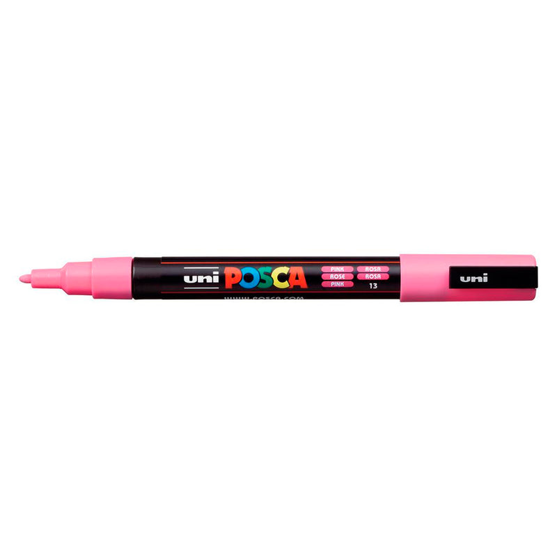 Uni-Ball Posca 0.9-1.3 Pembe Su Bazlı Poster Markör Kalem - Sanat, Çizim ve Boyama Kalemi