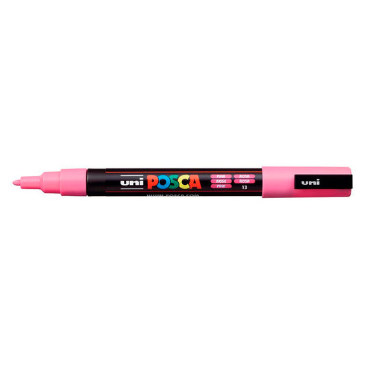 Uni-Ball Posca 0.9-1.3 Pembe Su Bazlı Poster Markör Kalem - Sanat, Çizim ve Boyama Kalemi