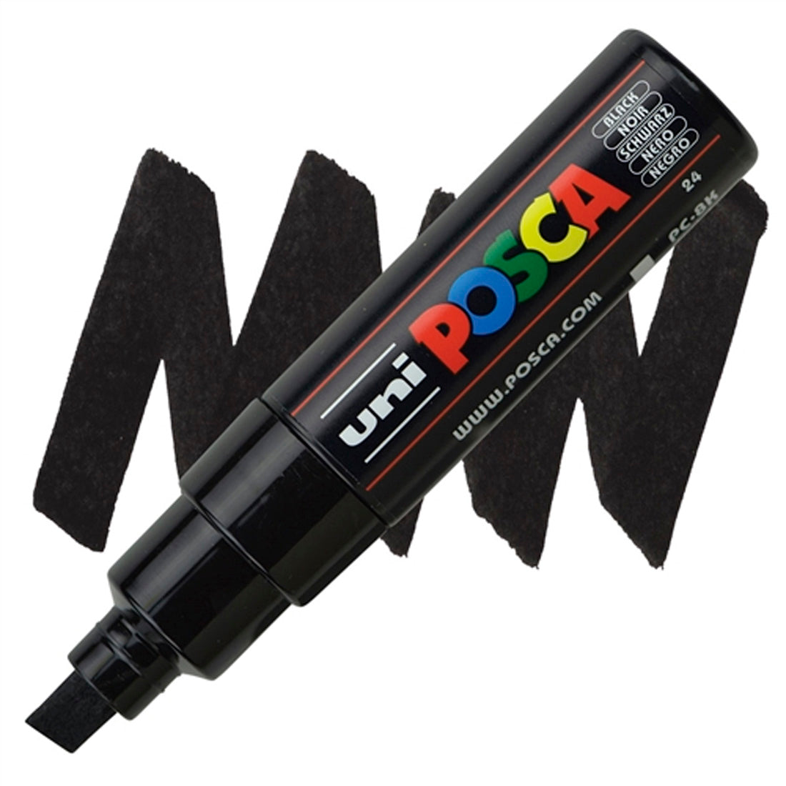 Uni-Ball Posca 8.0mm Siyah Su Bazlı Poster Markör Kalemi