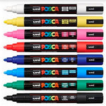 Uni-Ball Posca Ana Renk 8'li Set - Sanat, Çizim ve Akrilik Marker Kalem Seti