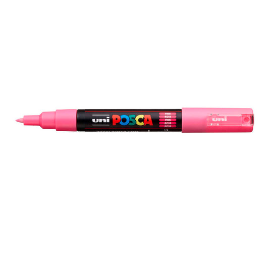 Uni-Ball Posca Pembe 0.7 mm Su Bazlı Poster Markörü - Sanatsal Çizim, Boyama ve Dekorasyon Kalemi