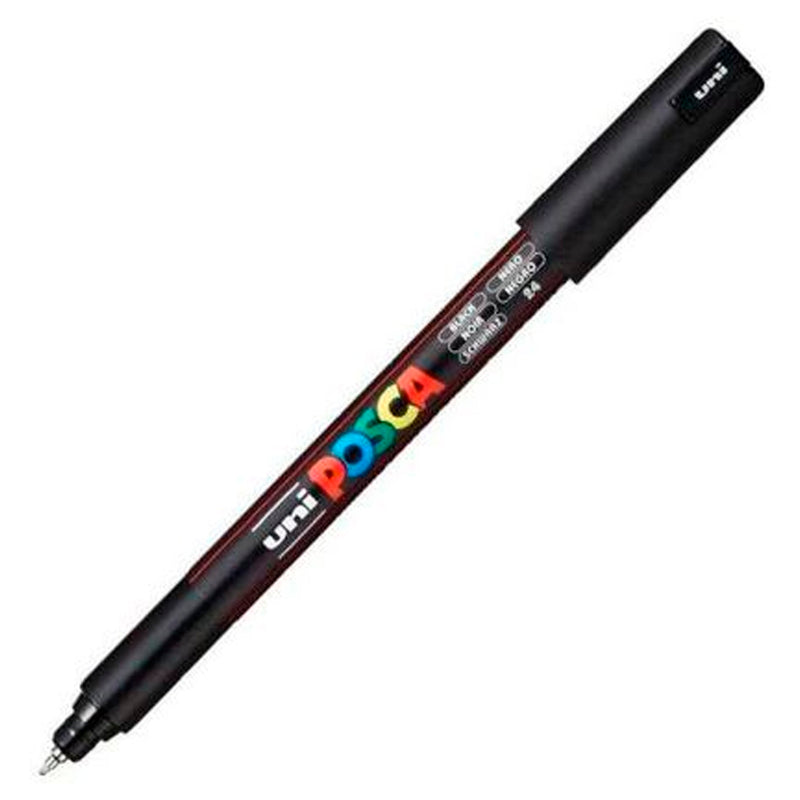 Uni-Ball Posca Siyah 0.7 mm Su Bazlı Poster Markör Kalem - Sanat, Çizim ve El İşi Kalemi
